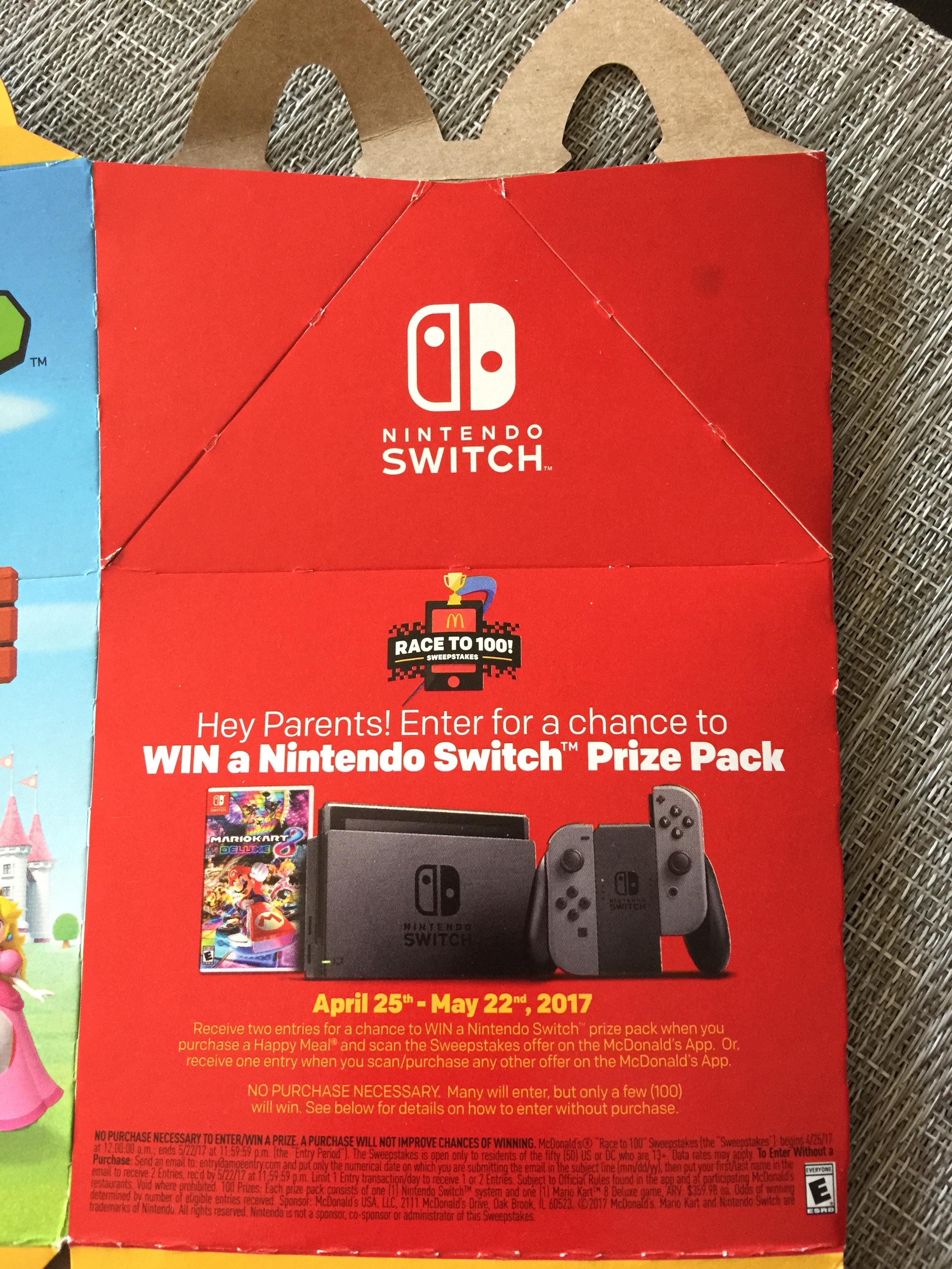 Nintendo switch free giveaway